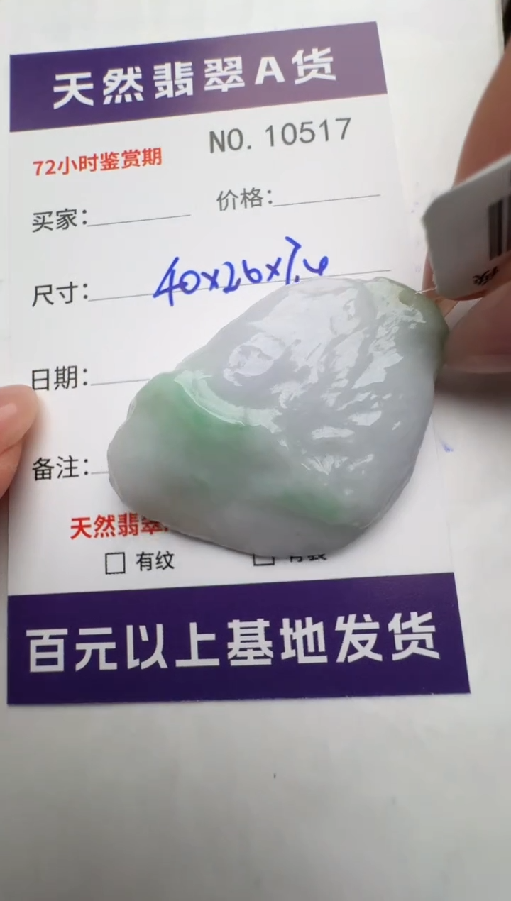 【闪购商品】翡翠颈饰未镶嵌原石10517