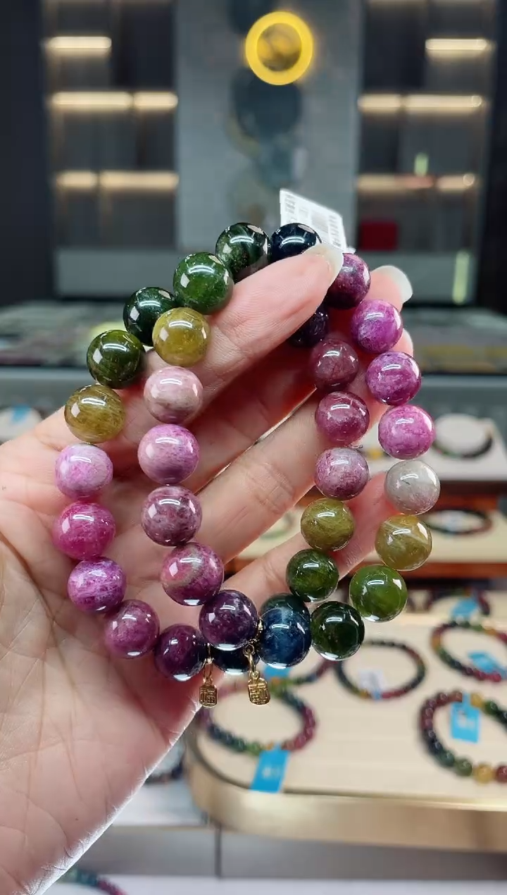 【闪购商品】碧玺单圈手串未镶嵌（多样性发一条）Q