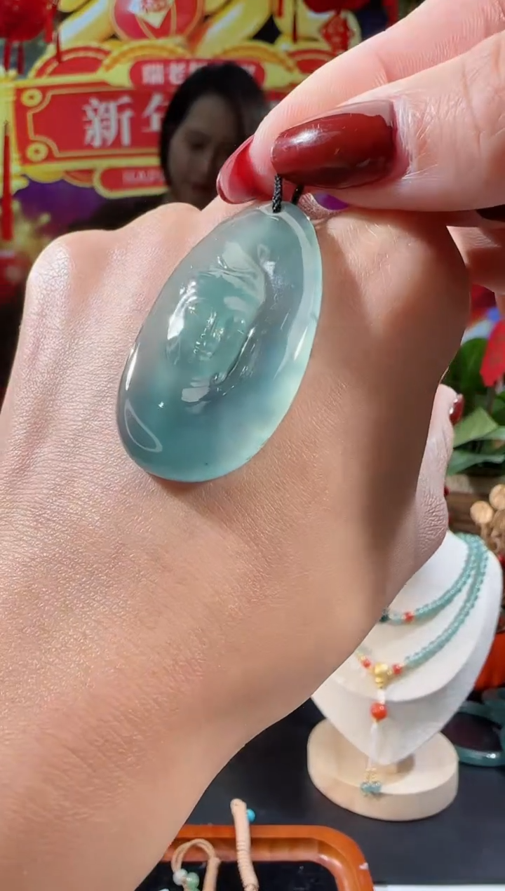 【闪购商品】翡翠吊坠(不含链)未镶嵌观音