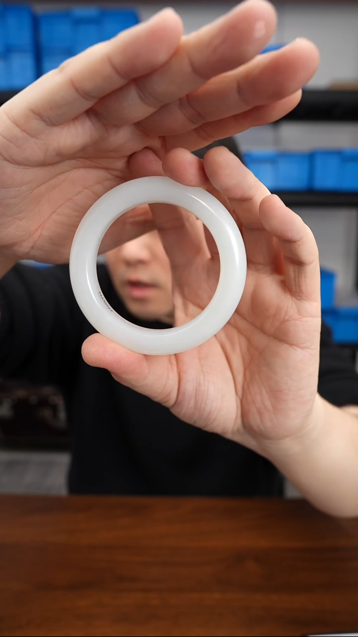 未镶嵌手镯和田玉0102DL282手镯53.5