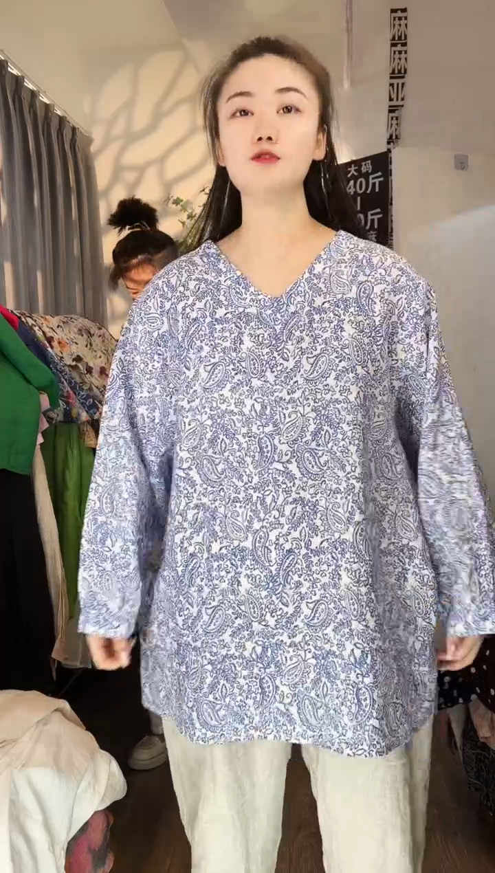 亚麻汉麻苎麻大码女装系列；140斤-250斤。