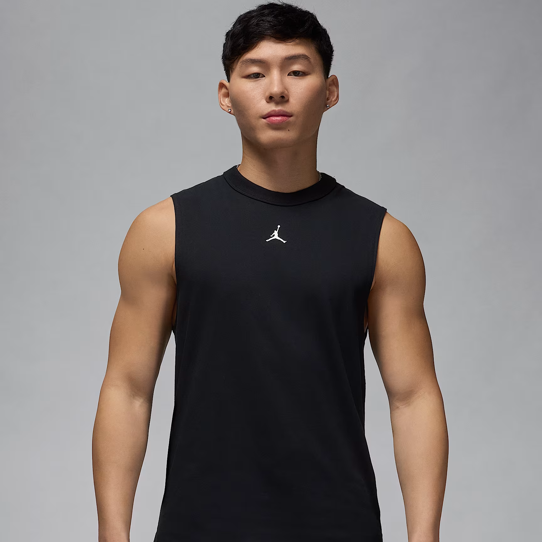 Nike耐克男子JORDAN运动休闲吸湿排汗透气黑色无袖背心FN5857-010