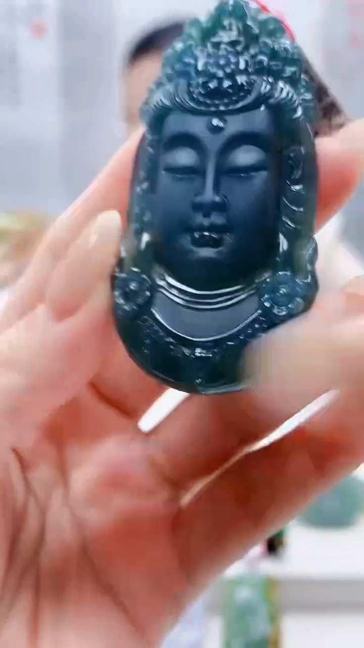 未镶嵌定制翡翠4852lr-毛货挂件48