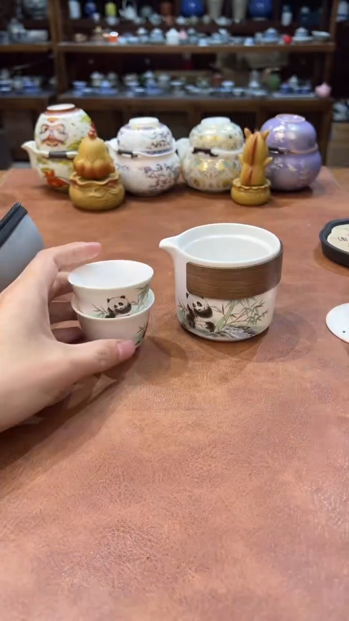 真的很便宜会开片的旅行茶具