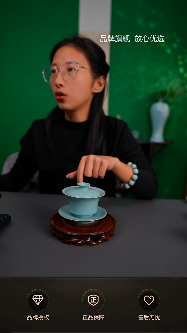 【闪购商品】一级仿古小马蹄盖碗