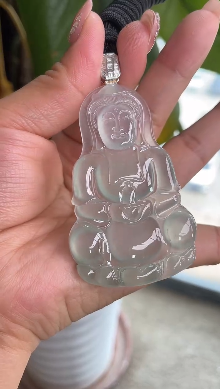 【闪购商品】翡翠挂件18K金镶嵌0309AJ50