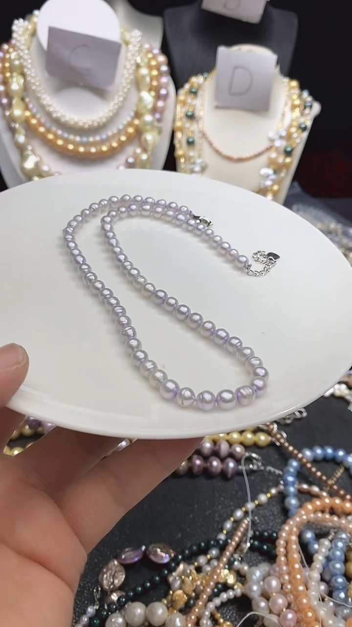 淡水珍珠未镶嵌颈饰多人