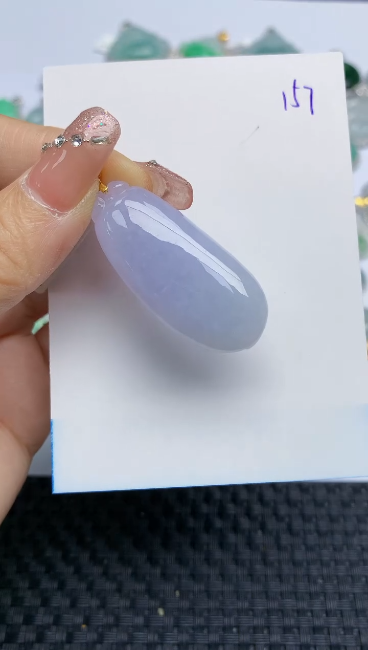 【闪购商品】翡翠颈饰18K金镶嵌天然A货翡翠 157