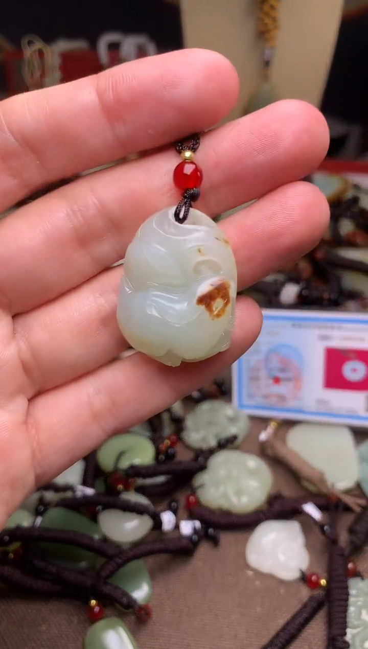 颈饰未镶嵌和田玉新疆料青海料清水和田玉吊坠