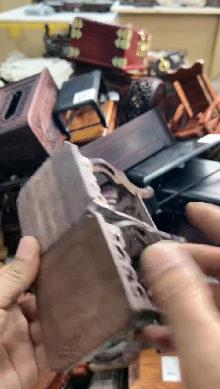 【闪购商品】木514瑕疵底座花架摆件处理2个