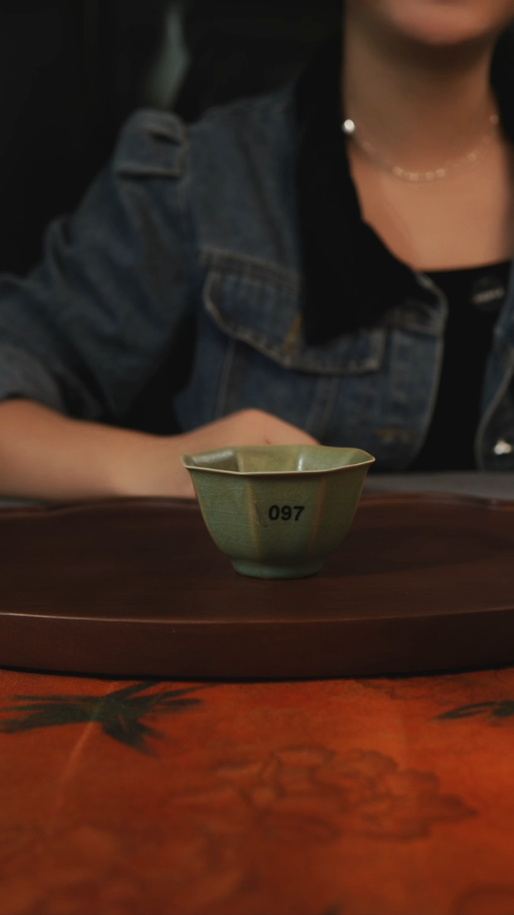 杯子097柴烧主人杯 汝州原产地原矿仿古老釉