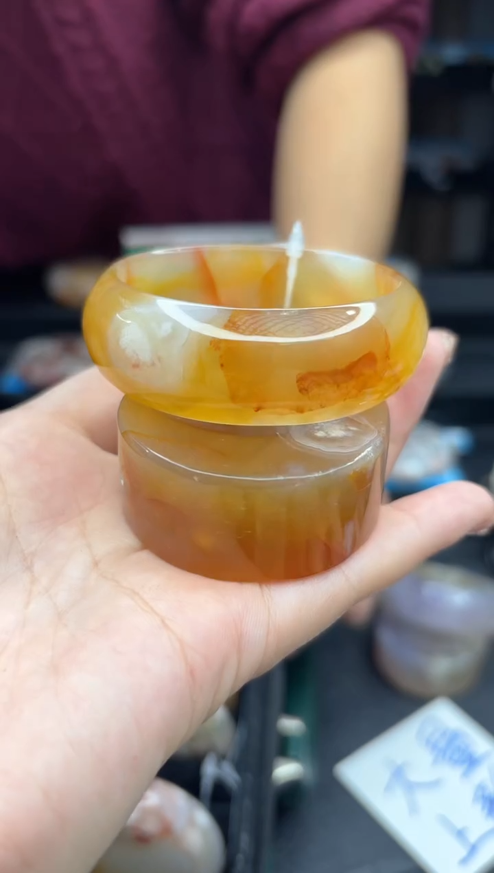 【闪购商品】石英质玉手镯未镶嵌898（52圈赠送镯心）