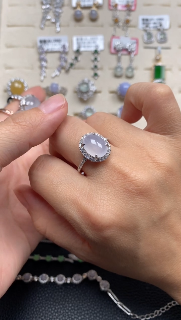 【闪购商品】翡翠戒指银S925镶嵌111111