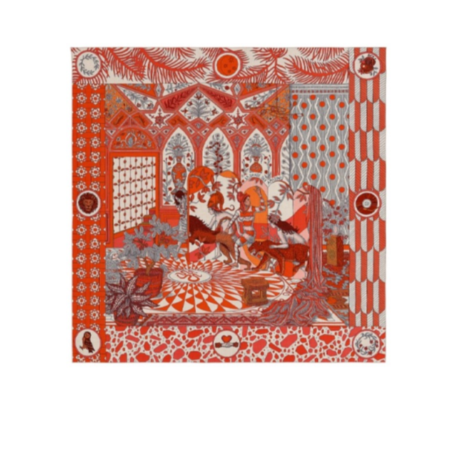 全新未使用 Hermes/爱马仕 小花佳珊 “女骑士之舞” 系列
