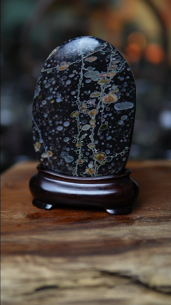 【闪购商品】梅花玉精品摆件红花漂枝