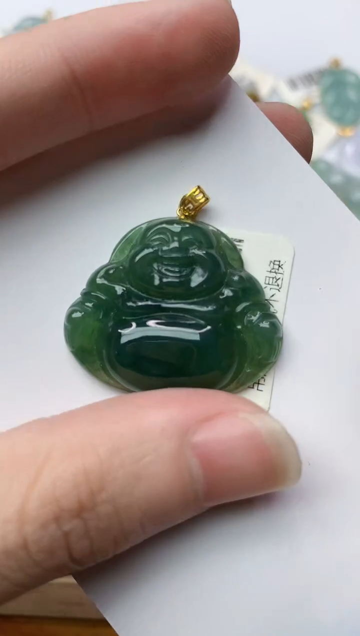 【闪购商品】翡翠颈饰18K金镶嵌95..........
