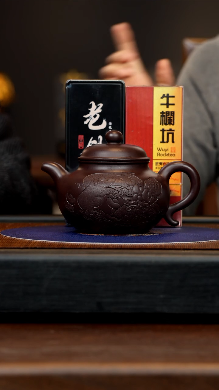 【闪购商品】紫砂茶壶LHQ 墨绿 莲子 480cc