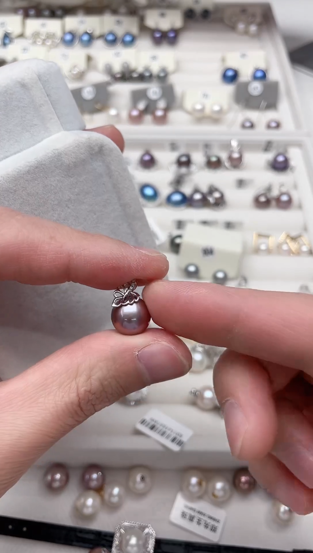 【闪购商品】淡水珍珠吊坠(不含链)银S925镶嵌吊坠