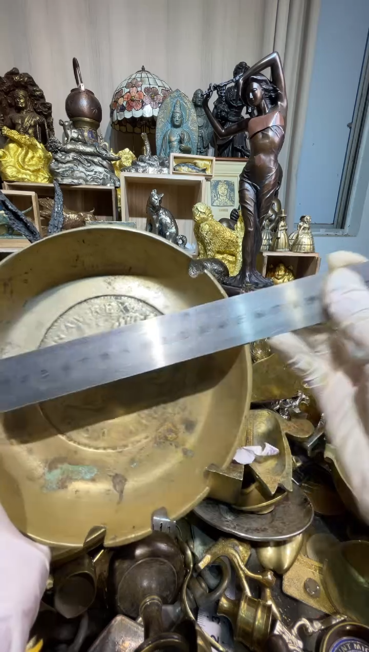 茶盏大阪中古铜器摆件2