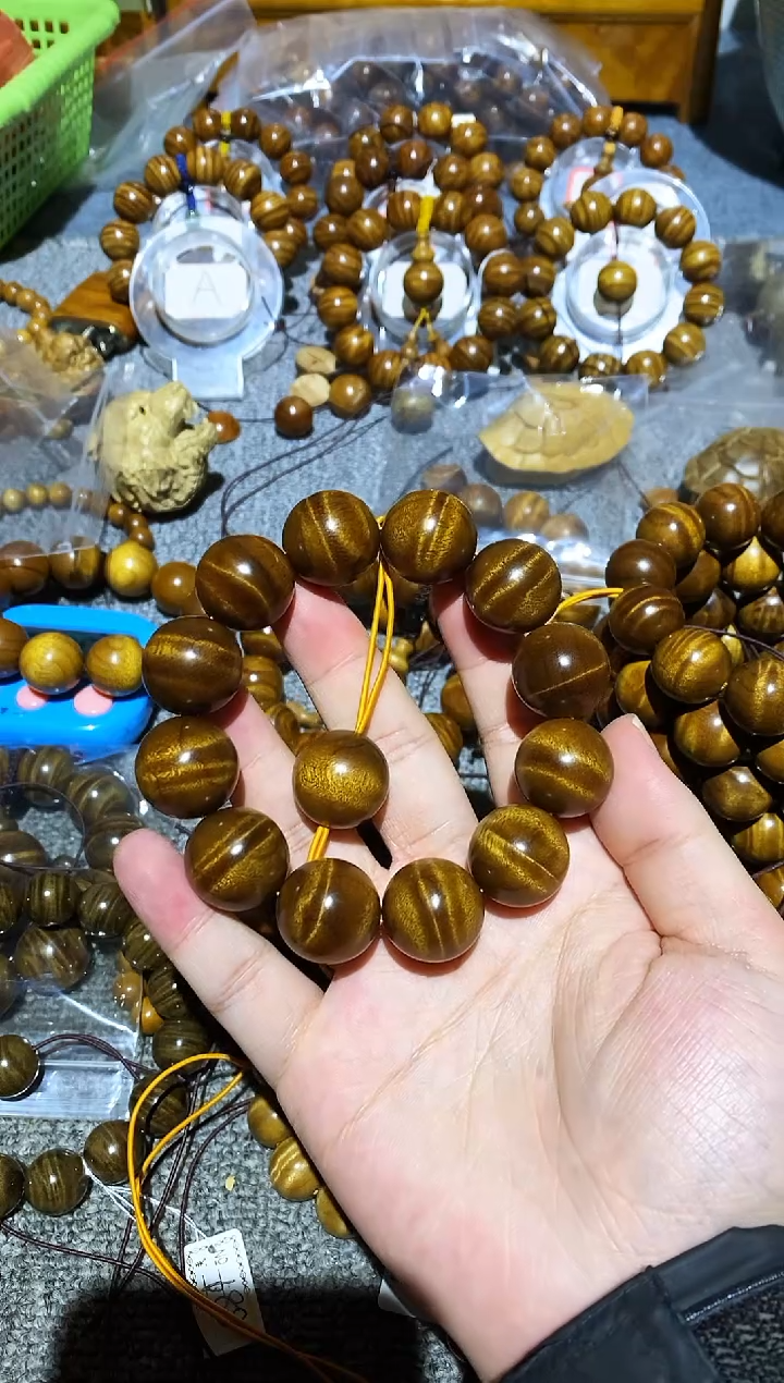 手串/手链楠木（金丝楠）?*?小叶桢楠水波纹2.0手串