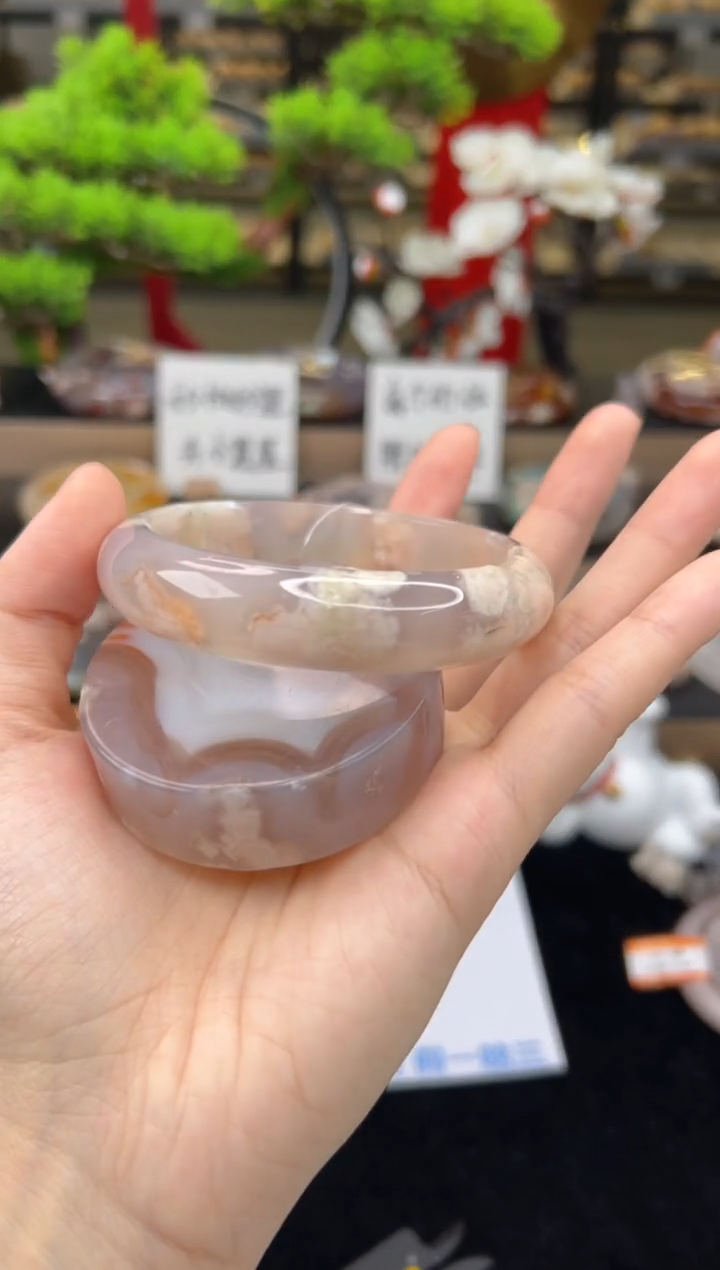 【闪购商品】石英质玉手镯未镶嵌60圈口（赠送镯心）23338