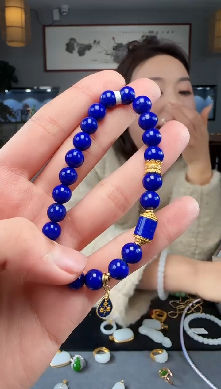 【闪购商品】青金石手串银S925镶嵌1