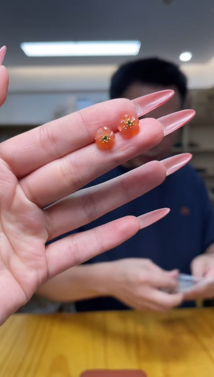 南红玛瑙·银S925镶嵌（多样性单个发货）