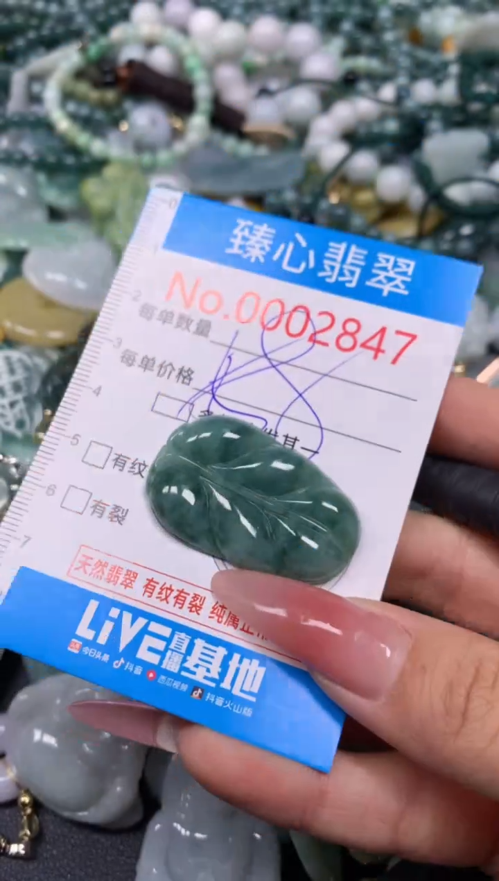 【闪购商品】翡翠颈饰未镶嵌含绳0002847