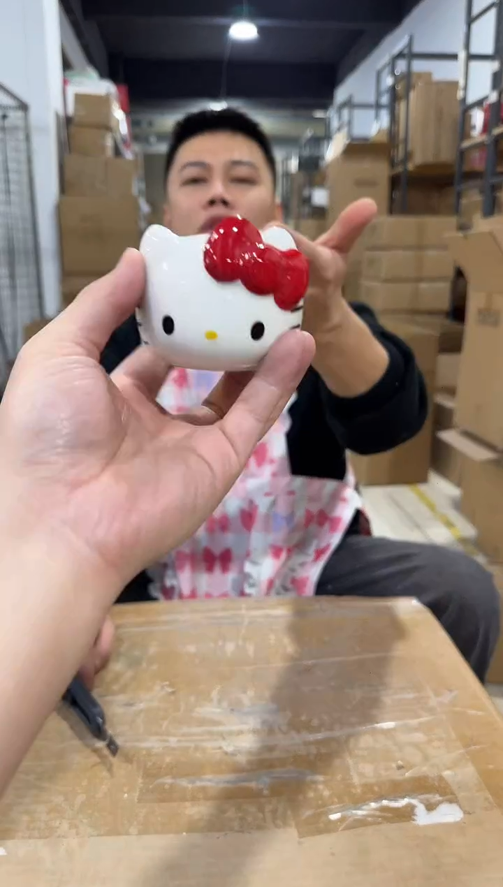 瓷片红色kt猫香薰