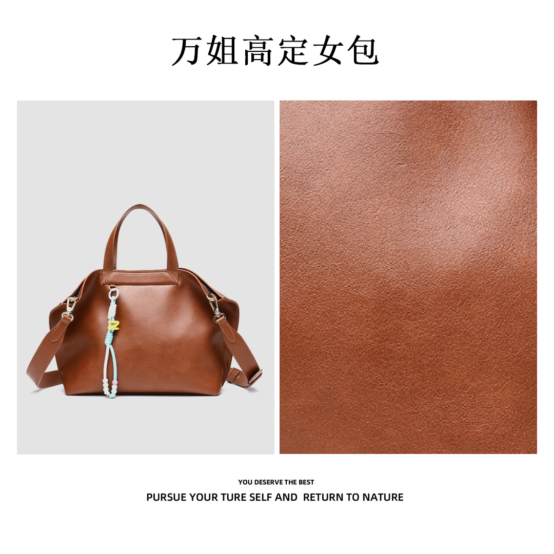 【万姐高定】卡尔 蔻斯闲趣折耳托特包CK25605K棕色