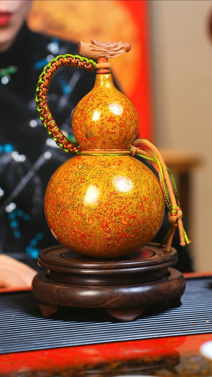 【闪购商品】JZ030大师姐臻选非遗大漆酒葫芦