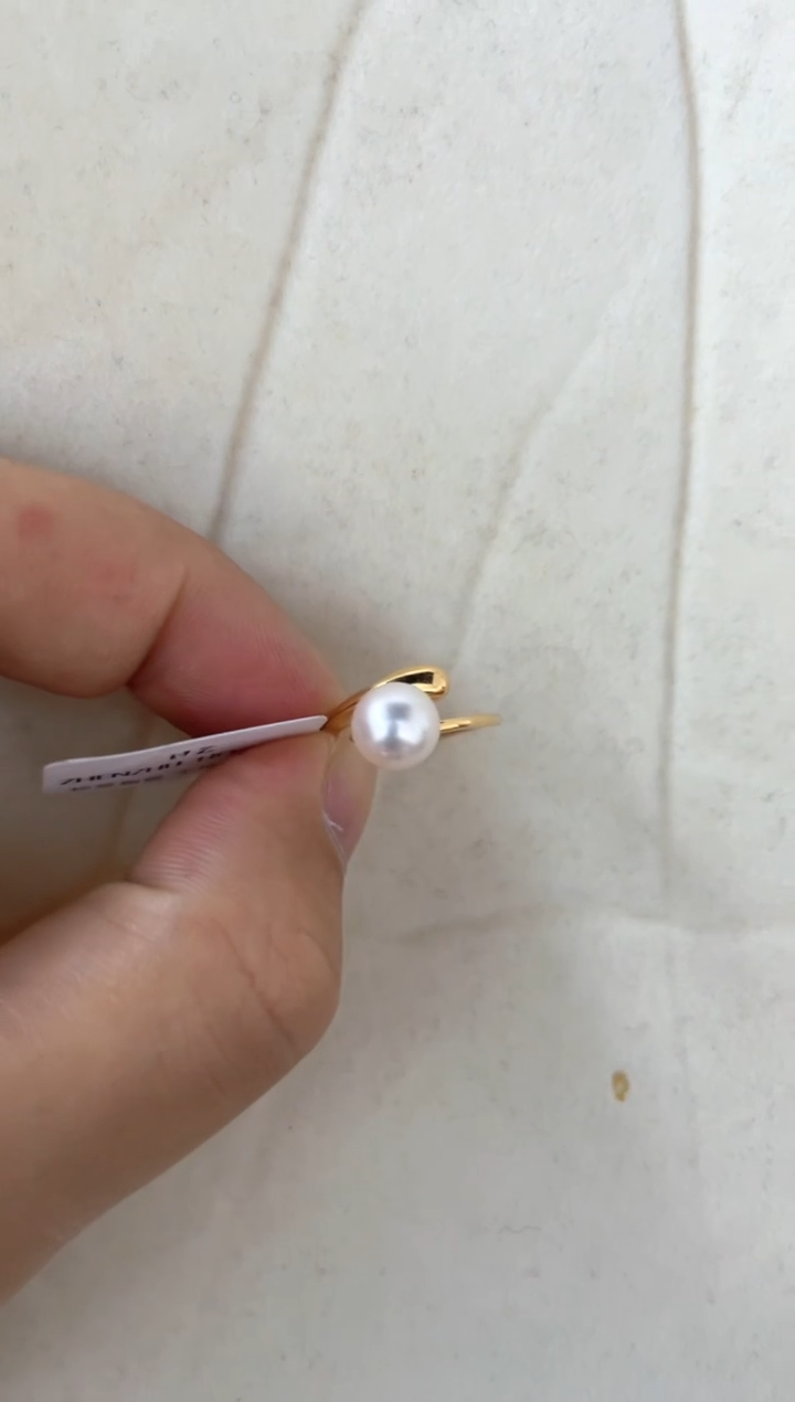 【闪购商品】海水珍珠银S925镶嵌戒指戒指