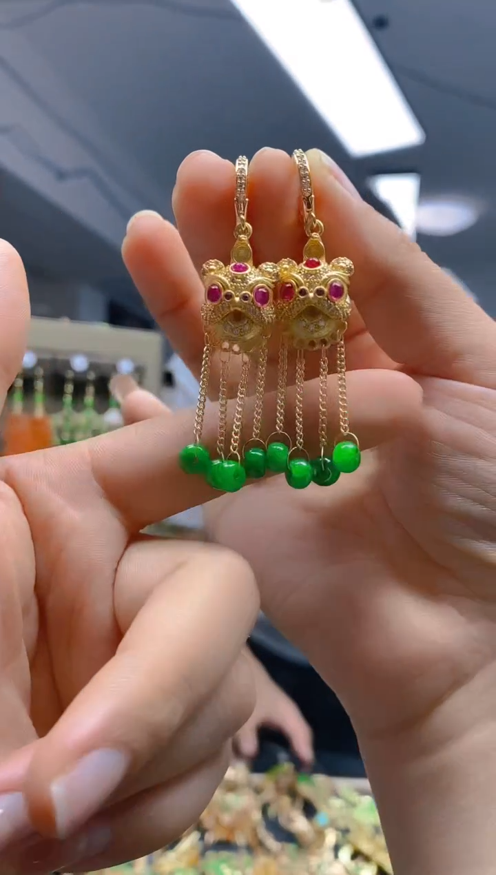 【闪购商品】翡翠耳饰合金0385翡翠耳包