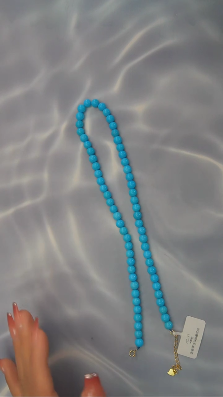 【闪购商品】绿松石项链银S925镶嵌发货一件6m+