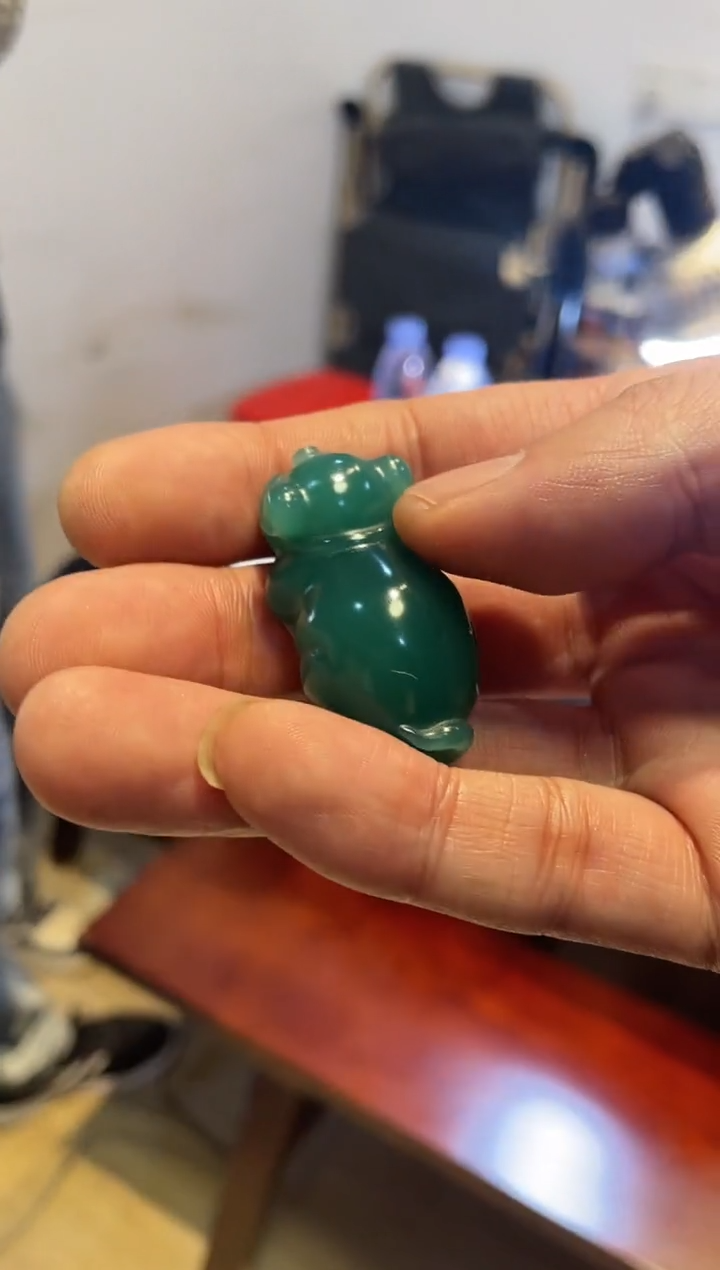 【闪购商品】雅安绿印石原印石一个0150503