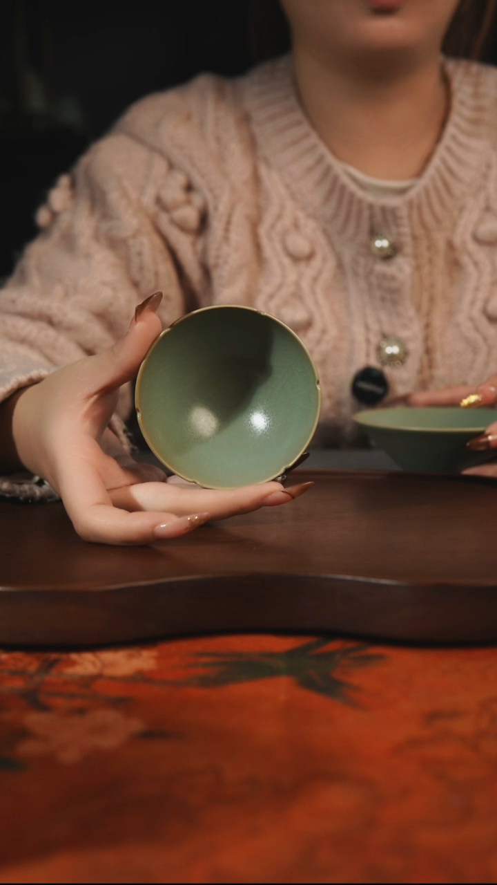 杯子瓷金**雨汝州原产地原矿仿古老釉q