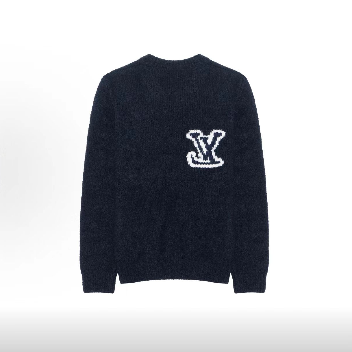 LouisVuitton/路易威登 FW23Logo字母嵌花圆领毛衣男款 