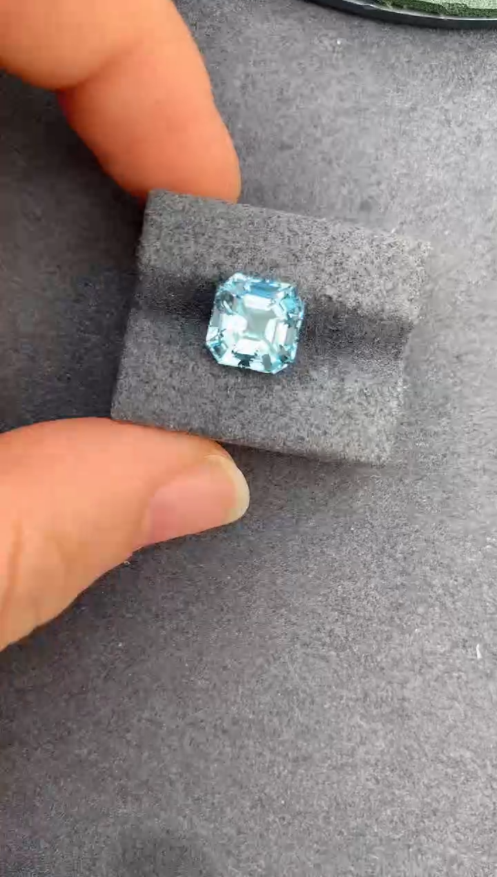 【闪购商品】海蓝宝石裸石未镶嵌3.8ct海蓝宝