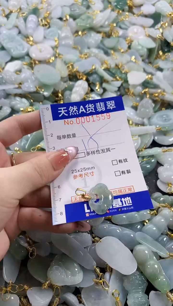 颈饰未镶嵌翡翠天然A货翡翠