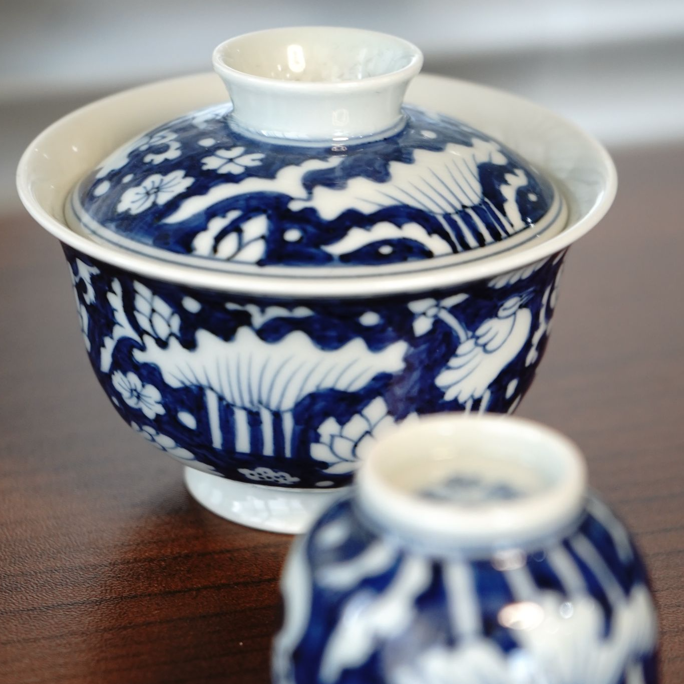 纯手工岩茶小盖碗