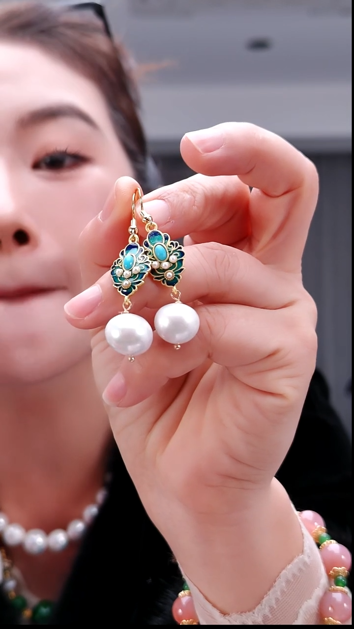 颈饰未镶嵌淡水珍珠0731珍珠耳坠（有瑕）