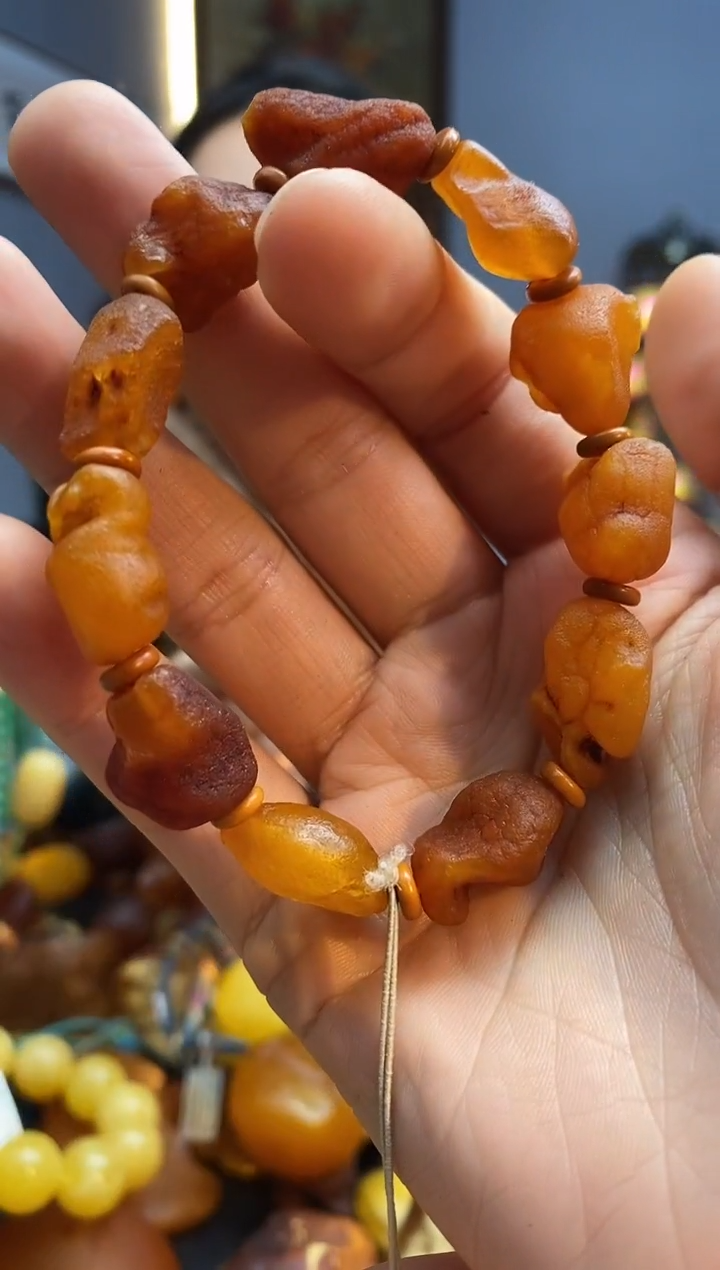 手串琥珀未镶嵌手串