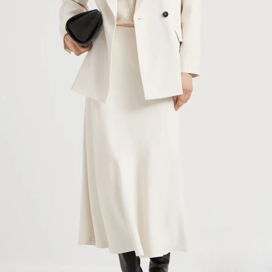 未使用 Brunello Cucinelli/布鲁内洛·库奇内利 A字半身裙