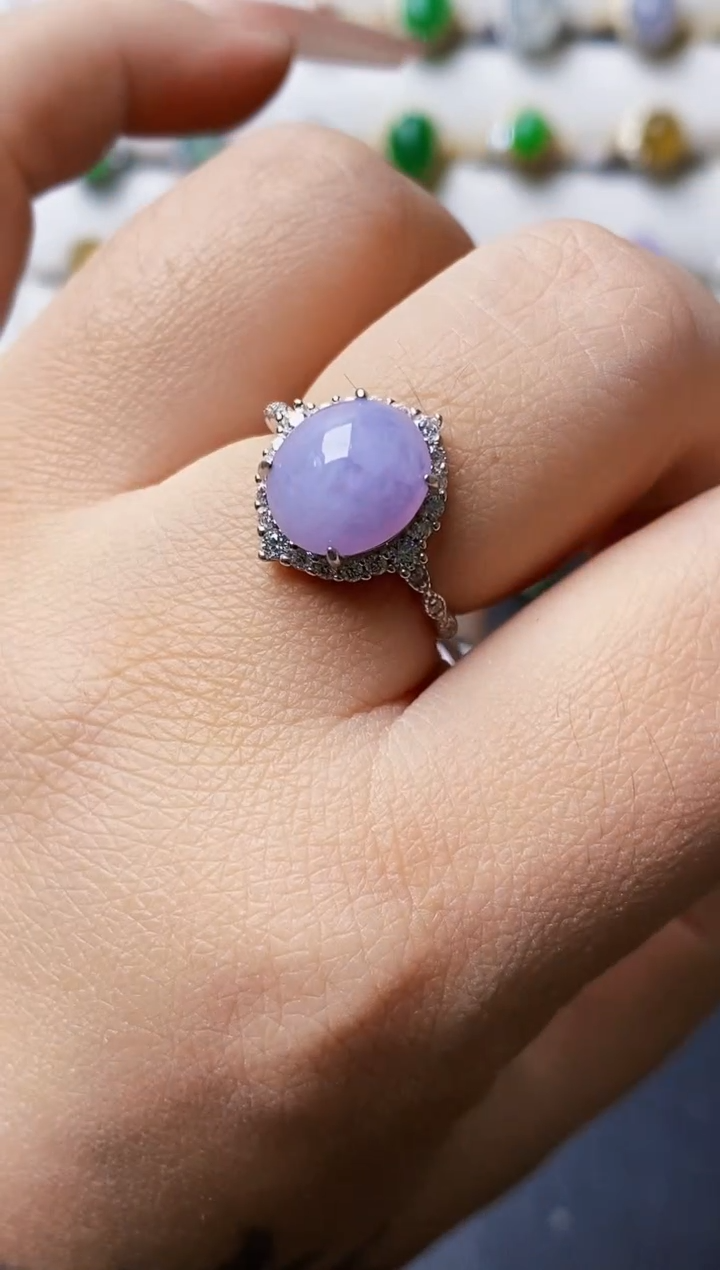 银S925镶嵌戒指翡翠1219