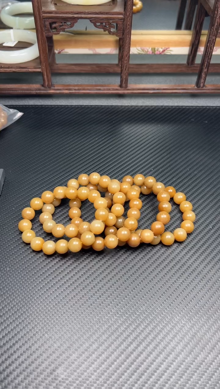 未镶嵌手串和田玉若羌微色差卡12多样性发货拍一发一m