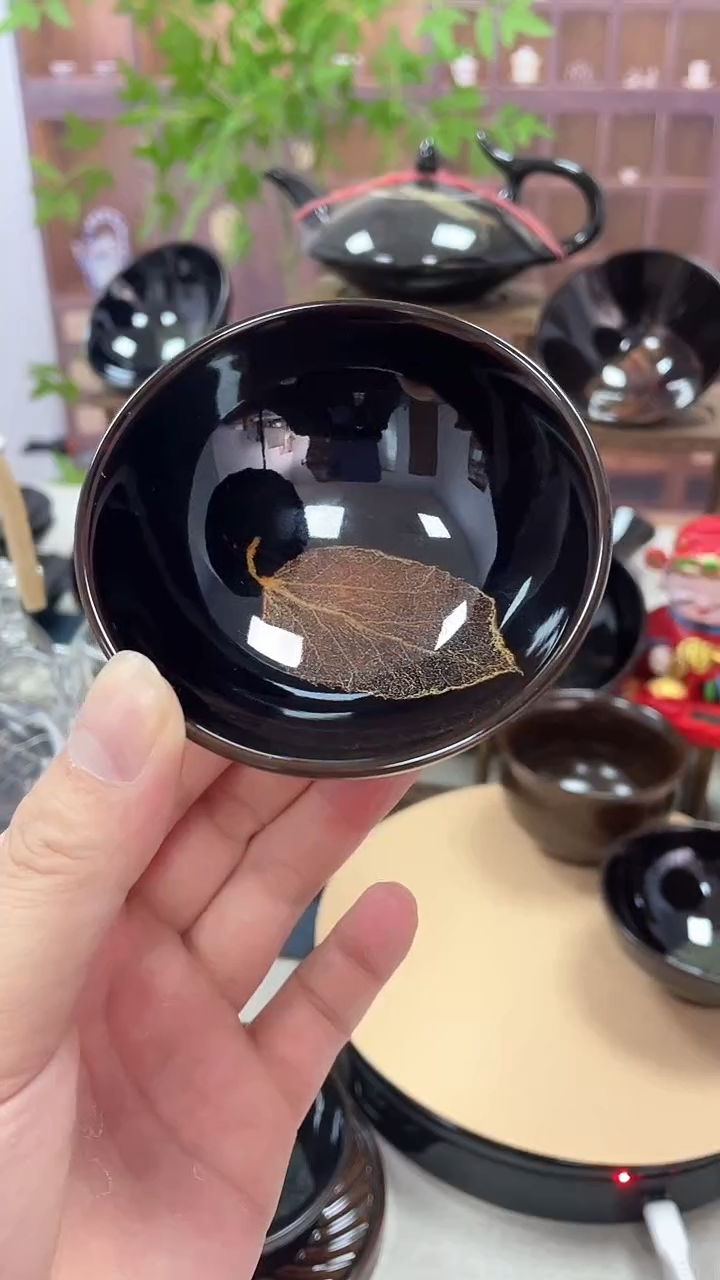 【闪购商品】省级工美大师手作吉州木叶盏孤品06