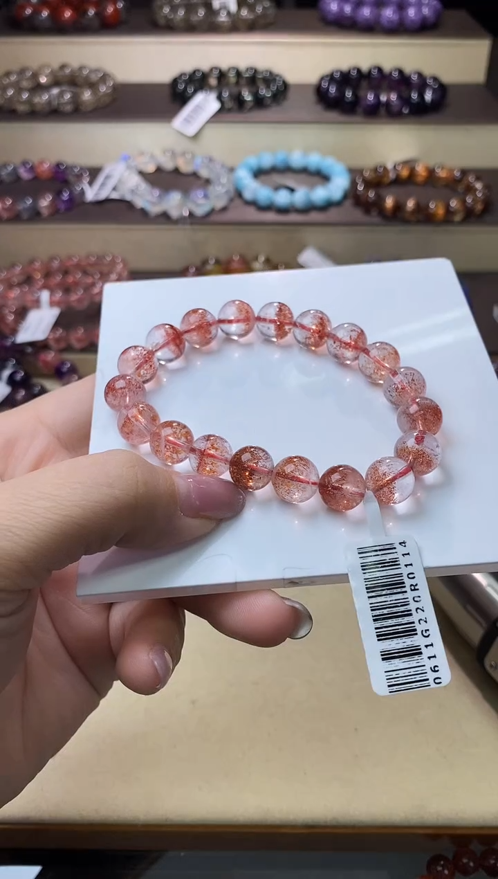 【闪购商品】水晶手链未镶嵌金草莓超七10m+