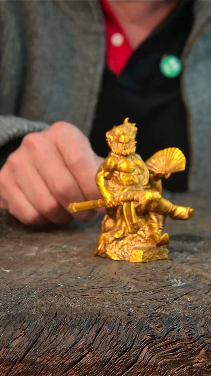 黄铜开*小号坐钟馗    