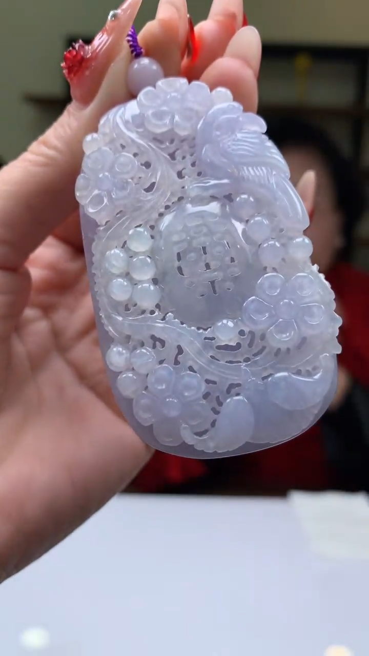 【闪购商品】定制翡翠未镶嵌1071ry-毛货挂件127