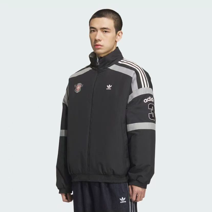 【原力场AC】阿迪达斯三叶草撞色双面穿保暖运动夹克棉服外套KC0093